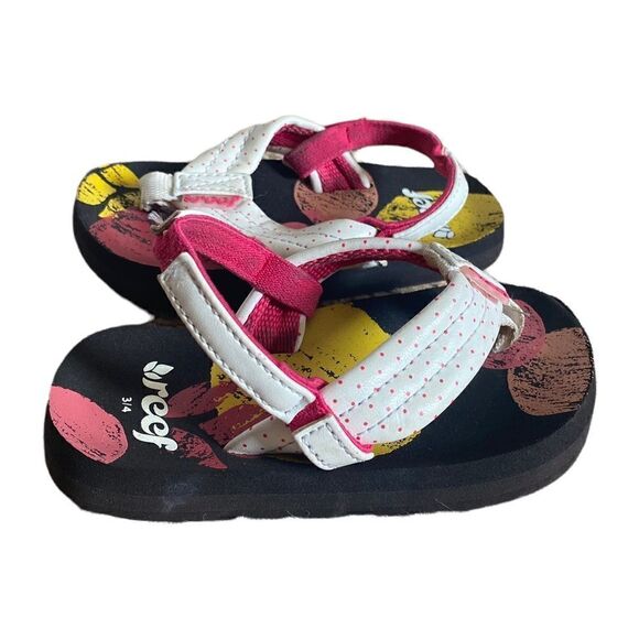 Reef Flip Flop Sandals White Size 3/4 - Picture 7 of 7